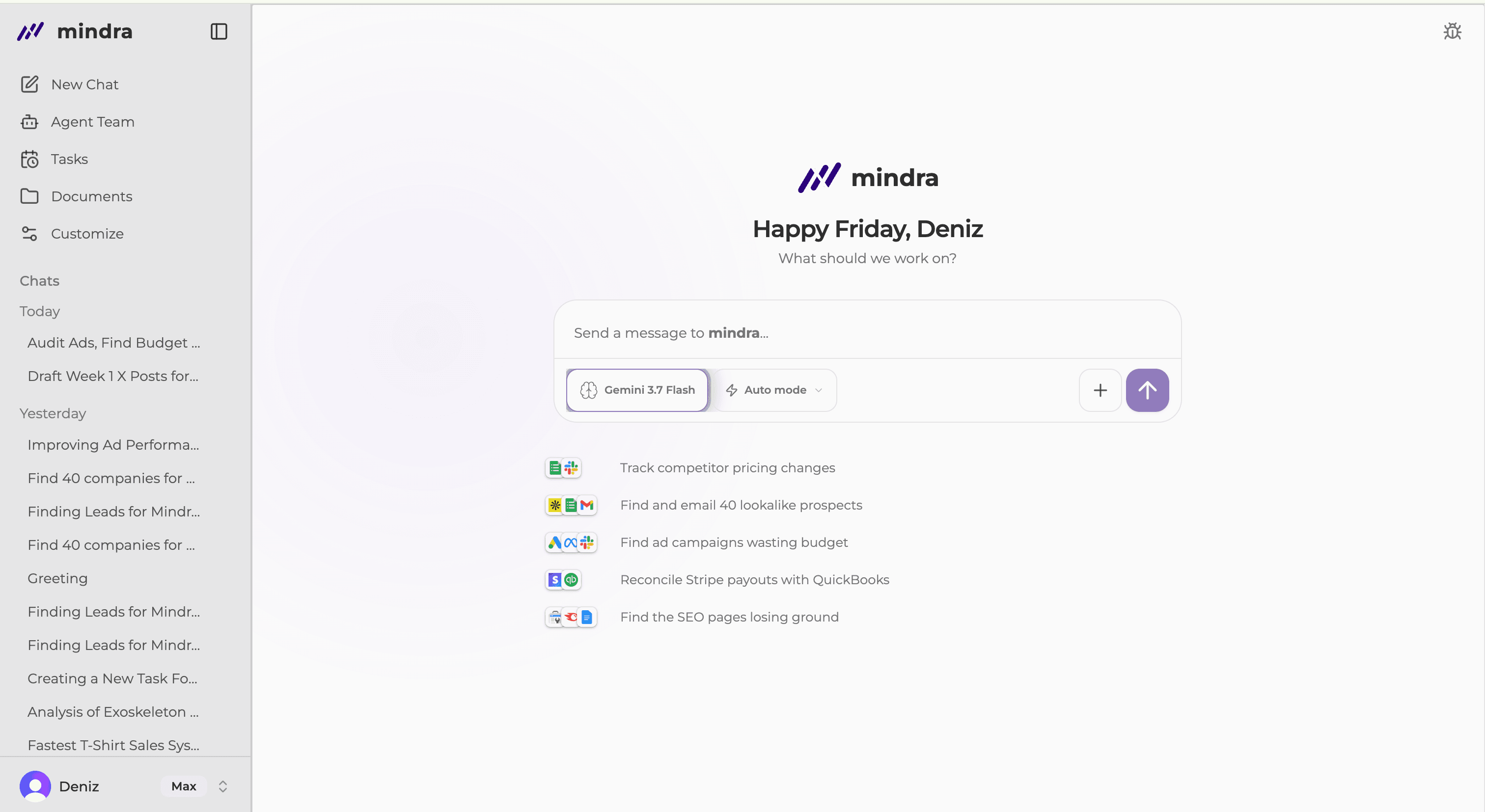 The current model button in the chat composer
